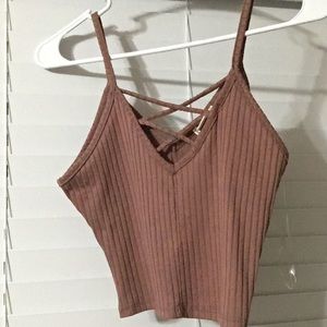 Maroon crop top